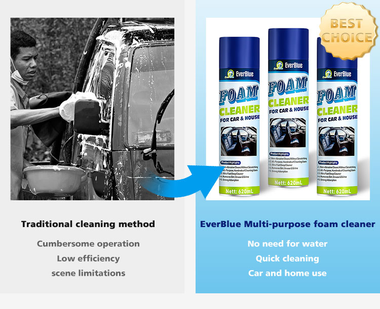 EverBlue’s multi-functional foam cleaner