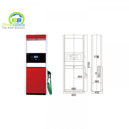 Durable diesel gasoline station fuel dispenser for filling 