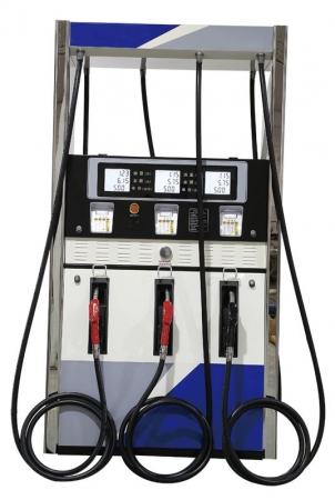 Gilbarco Three Nozzles Six Displays Fuel Dispenser Pump Acceptable Customization 