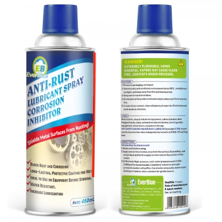 Long-Lasting Anti-rust Lubricant spray for corrosion protection 