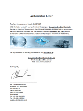 Authorization Letter from BlueBasic