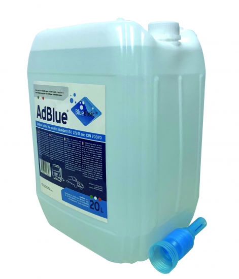 20 liter AdBlue canister spare canister with leak pipe HÜNERSDORFF UNFILLED