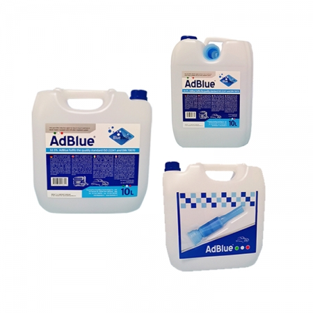 New package AdBlue® diesel exhasut fluid def 10L built-in filling nozzle 