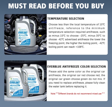 EverBlue Ultra Anti-Freeze Coolant - Superior Engine Protection in Extreme Cold 