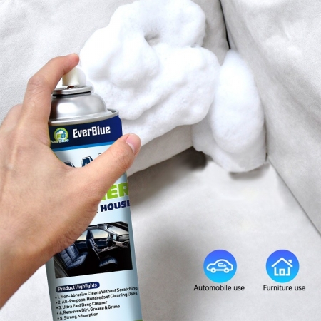 Foam Cleaner Spray Multi-Purpose Foam Cleaner For Car And House 650ml Spray 