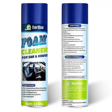 Multi-Purpose Foam Cleaner For Car And House 620ml Spray 