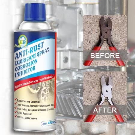 Car care prodcut 450l anti rust lubricant metal rust removal spray for cars 