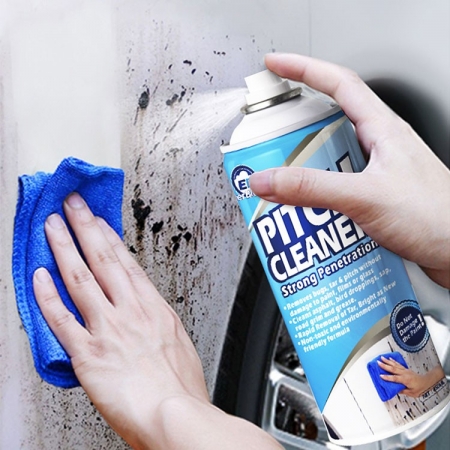 OEM auto aerosol pitch cleaner 450ml tar cleaning spray 