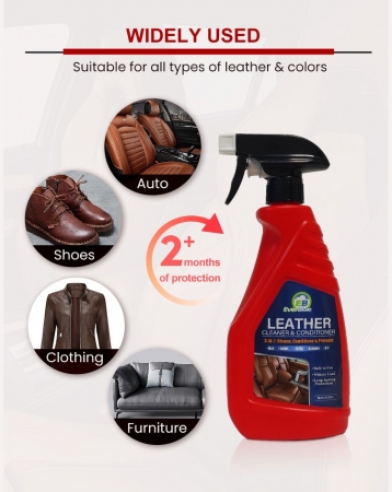 Superior UV blocking Leather Protectant leather cleaner spray for car interior 