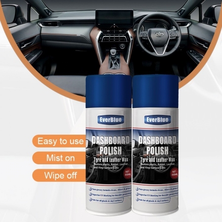 High shine Car Dashboard Polish Wax Car Care Cleaner shiner Spray for all kinds of plastic parts 