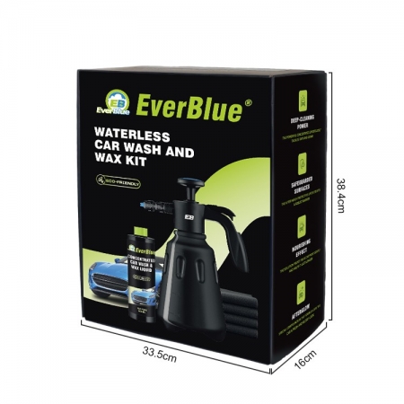 Concentrated waterless car wash and wax kit 